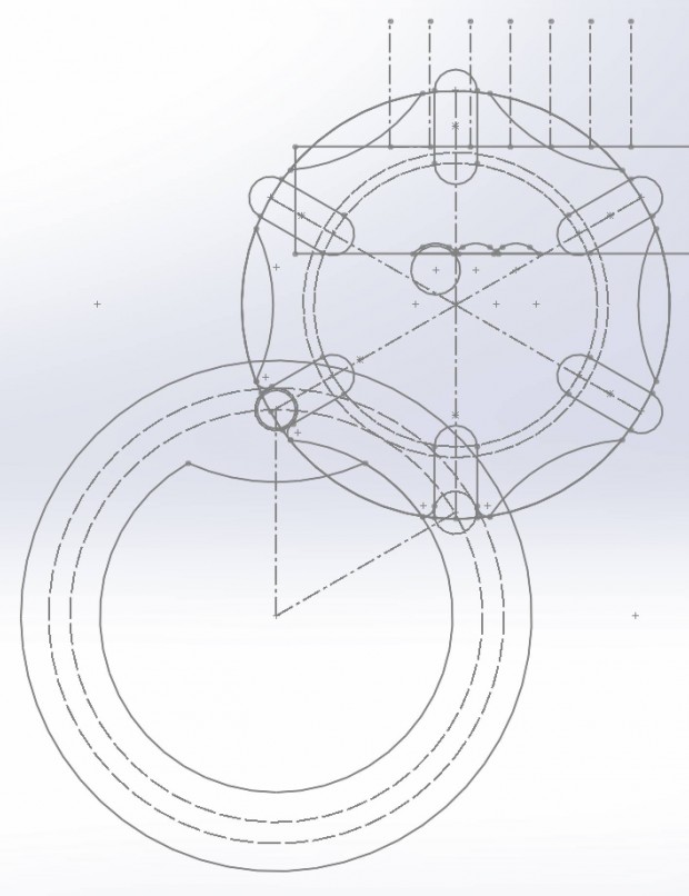Design Sketch of Geneva Mechanism